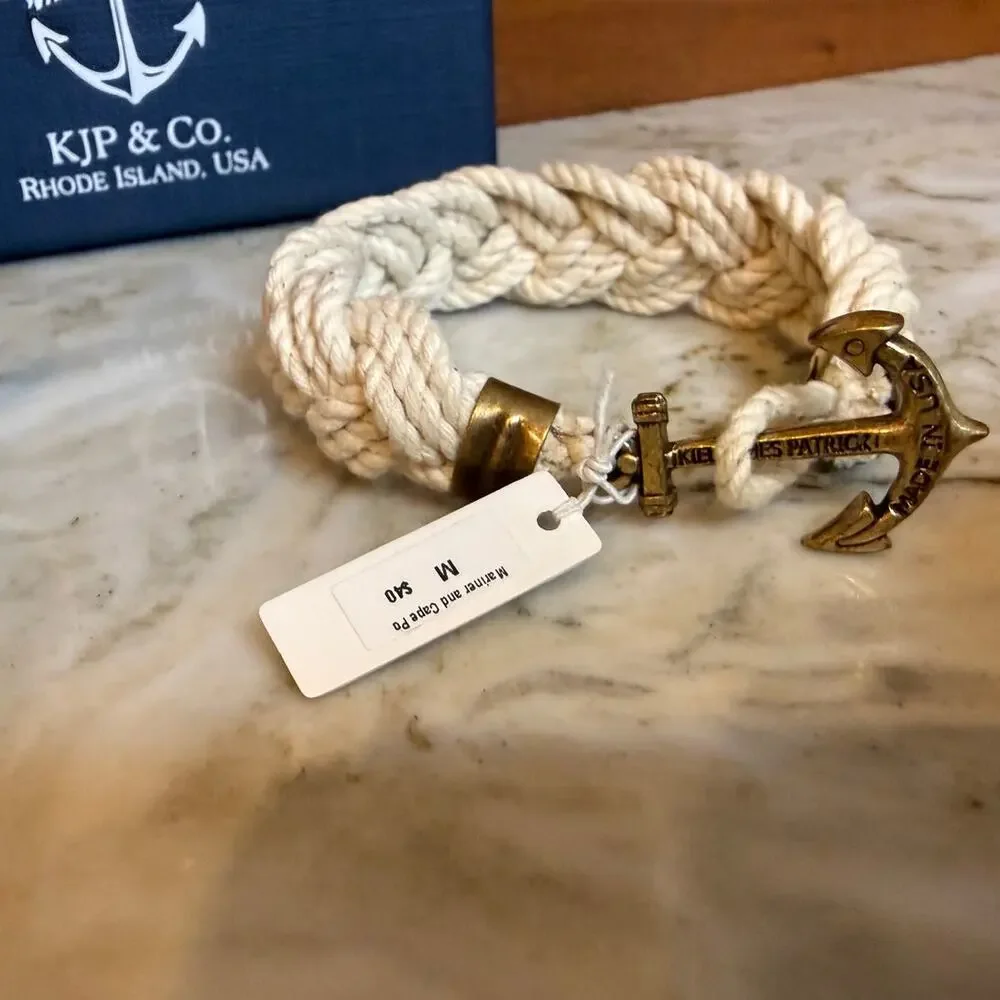 KJP Kiel James Patrick Mariner and Cape Poge Bay Turk's Head Knot Bracelet